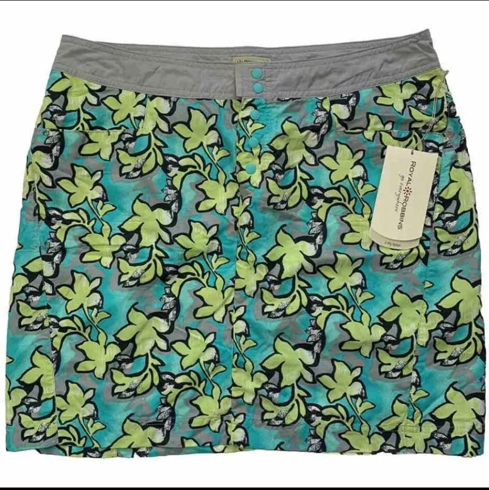 Royal Robbins Splash Around Skirt UPF Quick Dry Nylon Size 12